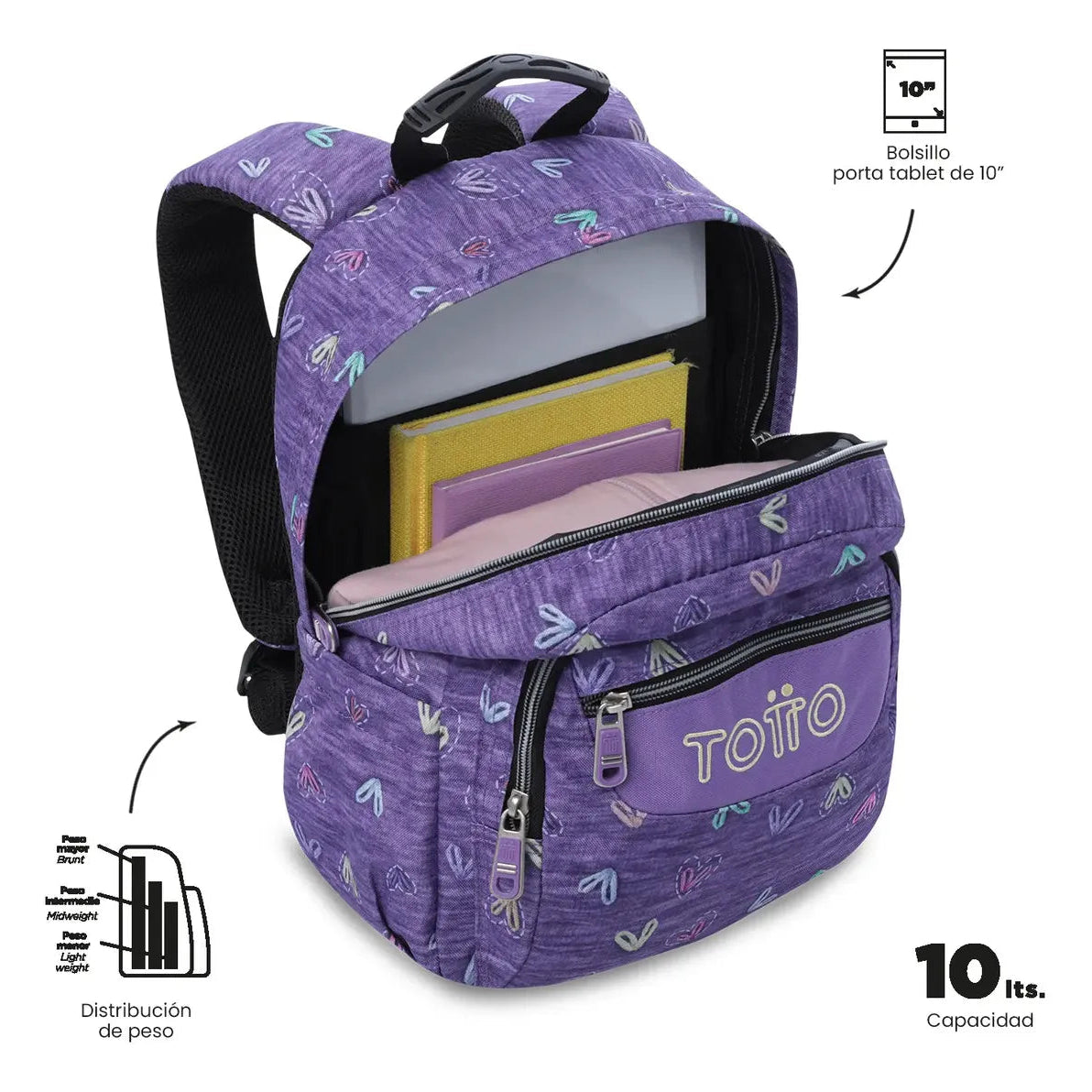 Morral Totto Original Con Porta Tablet 11,83 Litros