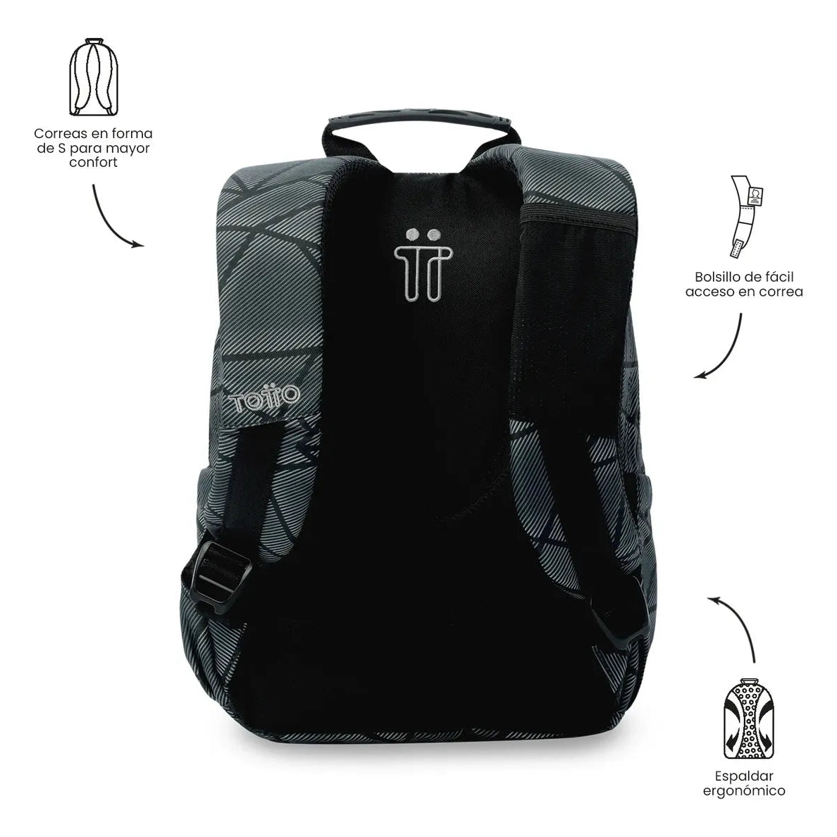 Morral Totto Original Con Porta Tablet 11,83 Litros